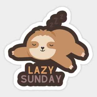 Lazy Sundays Sloth Sticker